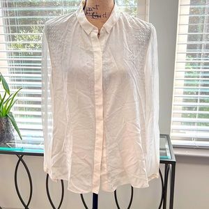 100% Silk Sheer Elie Tahari Blouse